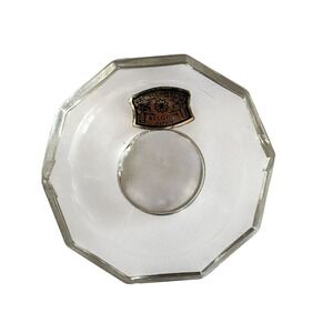 Val St Lambert Belgium Minature Ashtray Trinket Glass